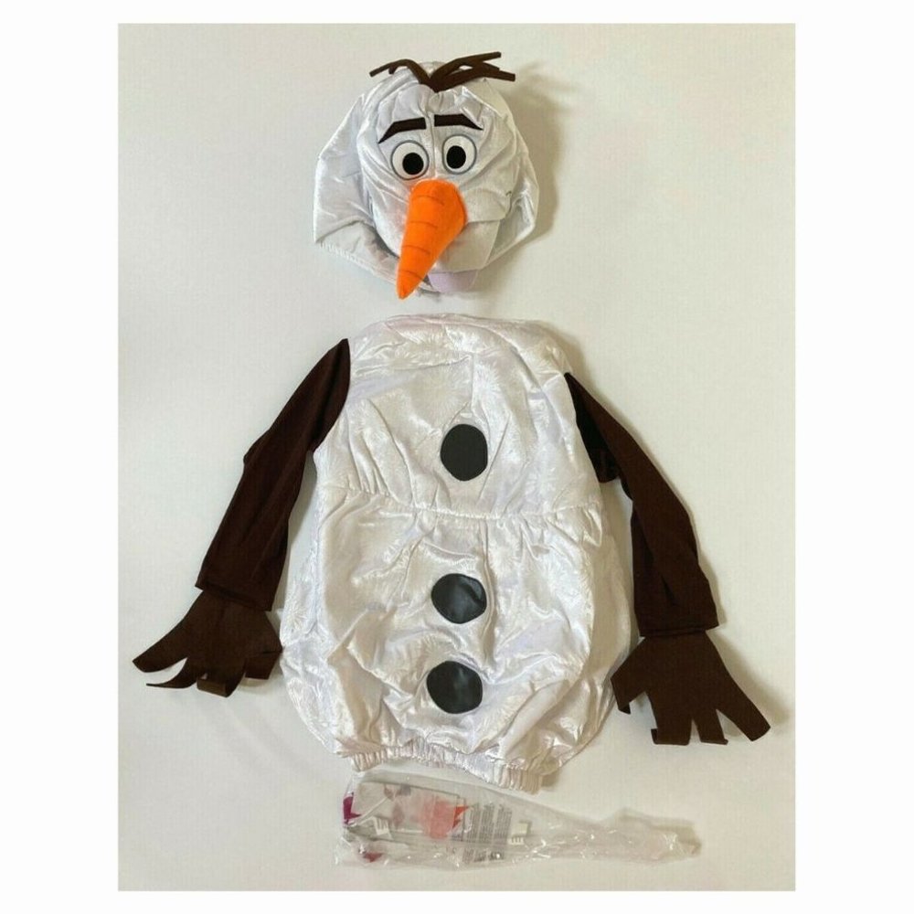 Disney Frozen II Olaf snowman Halloween costume toddler size 3-4 new in package - Picture 3 of 8